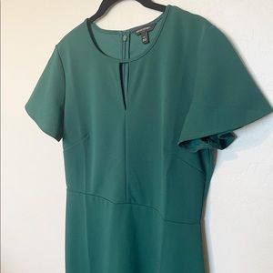 Banana Republic Emerald Green Sheath Dress Size 10
